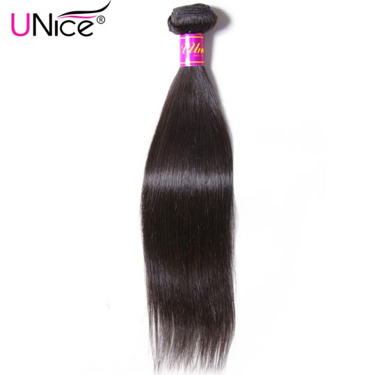 UNICE HAIR Malaysian Straight Hair Extension 8-30inch Natural Human Hair Bundles Non Remy Hair Weave 1 Piece Can Buy 3 or 4 PCS