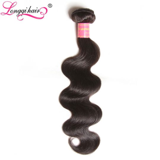 Longqi Hair Malaysian Body Wave Hair Bundle Non Remy Hair 100% Human Hair Weave Natural Color 8 Inch - 30 Inch Ships Free