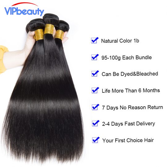 Vip beauty Malaysian Straight Hair 1 Piece/Lot Non Remy Human Hair Weave Bundles 10-28 Inch Natural Color Machine Double Weft