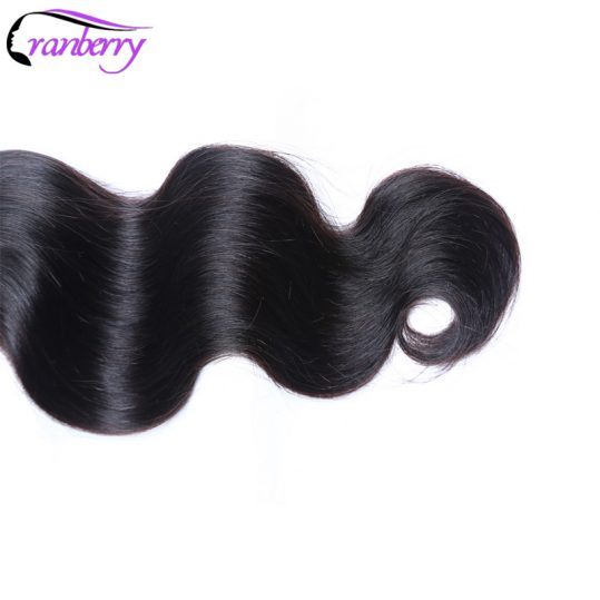 CRANBERRY Hair Store Malaysian Body Wave Human Hair Weave Bundles Natural Color 8-26 inches Non Remy Hair Weaving Double Weft