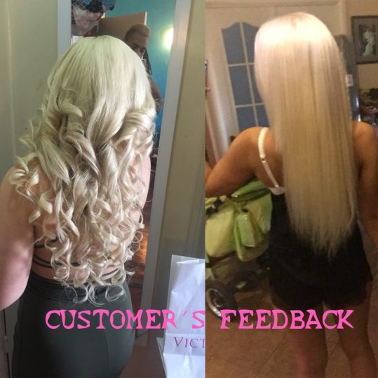 HC Hair Company Malaysian Straight Hair Human Hair Extensions 12 To 24 Inch One Piece Non-Remy Hair Weaving 613 Blonde Bundles