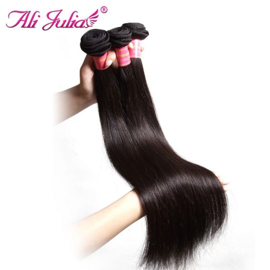 Ali Julia Hair One Piece Malaysian Straight Hair Weave Natural Color 8''-30'' Double Machine Weft Human Non Remy Hair Extension