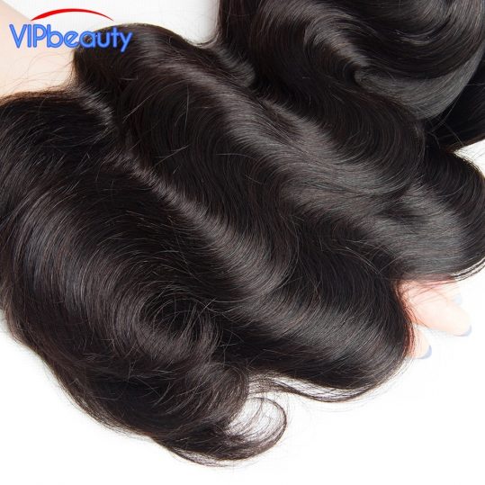Vip beauty Malaysian body wave non-remy hair extension human hair bundles 1 pcs only can buy 4 bundles natural color