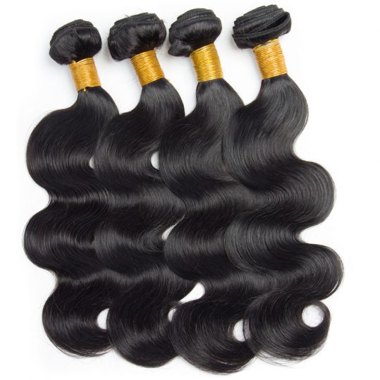 Vip beauty Malaysian body wave non-remy hair extension human hair bundles 1 pcs only can buy 4 bundles natural color