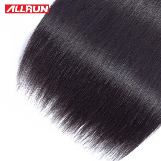 ALLRUN Malaysian Straight Human Hair Bundles 100% Natural Back Shedding Free Non Remy Hair Weaving 1PC Can Be Dyed 8"-28"