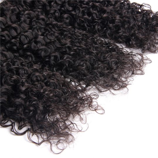 Iwish Malaysian Curly Hair Weave Bundles 1 Piece Non-remy Human Hair Weaving Natural Color 10-28inch Free Shipping