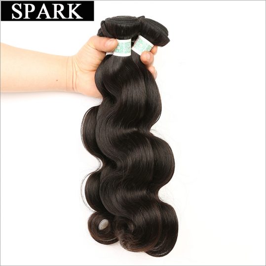 Spark Hair Weaving Indian Body Wave Human Hair Weave Bundles 1 Piece Remy Hair Extensions 8-26 inch Can Be Dyed Free Shipping