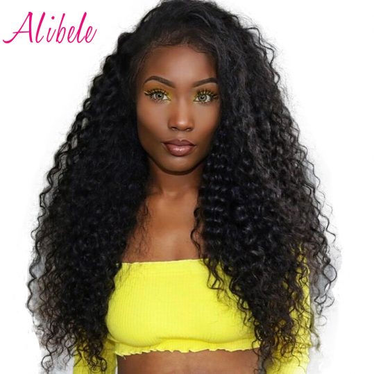 Alibele Raw Indian Deep Curly Hair Weave Bundles Natural Color 100% Remy Human Hair Weaving Can Be Dyed Permed 10-28inch 1 Piece
