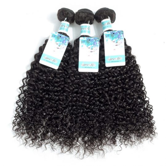 Sweetie Raw Indian Virgin Hair Kinky Curly Extensions Human Hair Weaving Bundles Natural Color 1 Piece 100G/pc Free Shipping