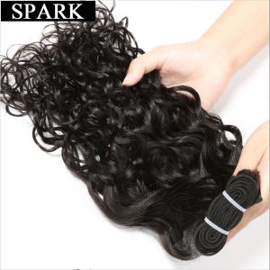 Indian Virgin Hair Water Wave 100% Unprocessed Human Hair Extensions 8"-32" Spark Human Hair One Bundle Free Shipping No Tangle