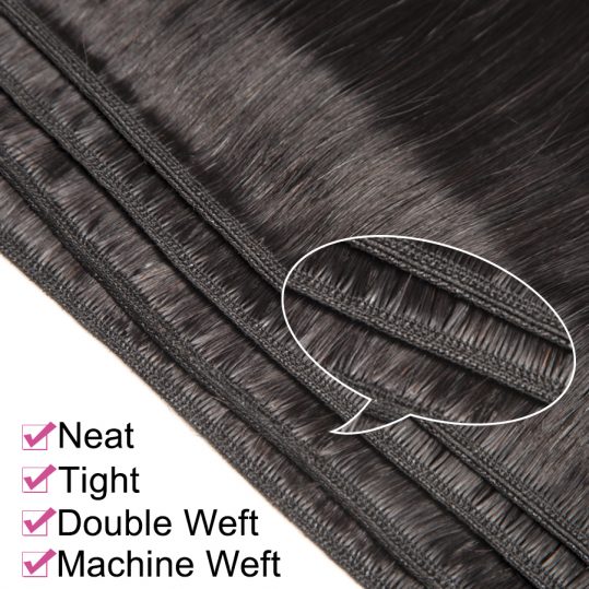 Beyo Straight Hair Raw Indian Hair 10inch-26inch 100% Human Hair Weave Bundles Natural Color 1PCS Free Shipping Non-remy Hair