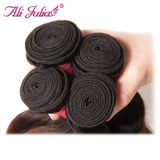 Ali Julia Hair Indian Non-remy Ombre Body Wave Bundles Color T1B427 16 Inches to 26 Inches Free Shipping Hair Extension