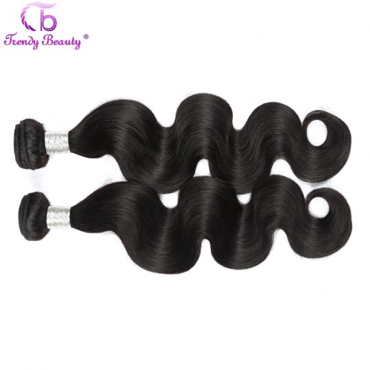 Trendy Beauty Hair Indian Body Wave Hair Natural Black 1B Indian Human Hair Weave Extensions Non Remy Hair Free Shipping