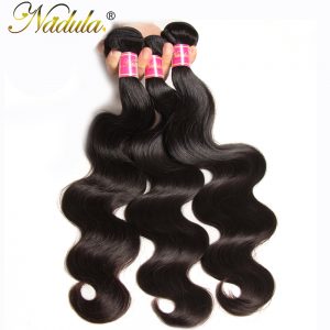 Nadula Hair Extensions Indian Body Wave Hair Weaves 100% Human Hair Products Non Remy Hair Natural Color Can Mix Bundles