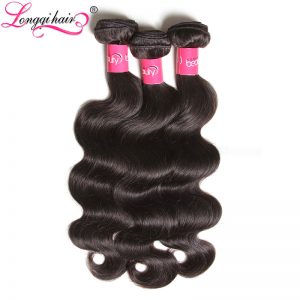 Xuchang Longqi Hair Bundles Deals 1 Piece Body Wave Indian Hair NonRemy Hair Weaves 100% Human Hair 8-30 Inches Can Buy 3 or 4