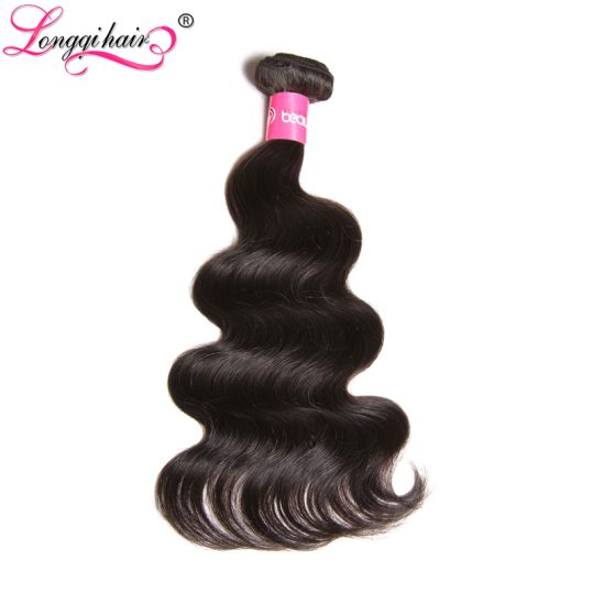Xuchang Longqi Hair Bundles Deals 1 Piece Body Wave Indian Hair NonRemy Hair Weaves 100% Human Hair 8-30 Inches Can Buy 3 or 4