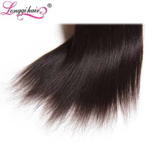 Longqi Hair Indian Straight Hair Bundles Non-Remy Hair Natural Black Color 8''-30'' 100% Human Hair Extensions 1 Piece Only