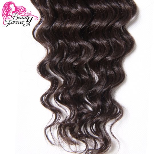 Beauty Forever Indian Hair Deep Wave Human Hair Weave Bundles Non Remy 1 Piece Only Natural Color 10-26inch Free Shipping