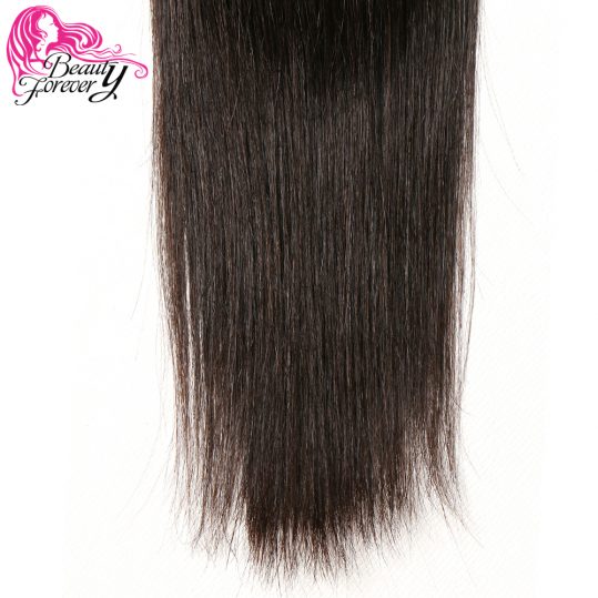 Beauty Forever Indian Straight Human Hair Weave Bundles 100% Non Remy Hair Weaving Natural Color Free shipping