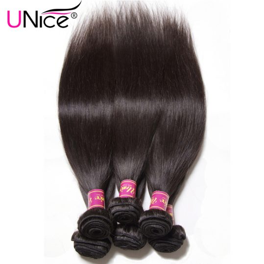 UNICE HAIR Company Indian Straight Hair Bundles 1 Piece Human Hair Weave 8-30inch Can be mixed Non Remy Naturals Hair Extensions