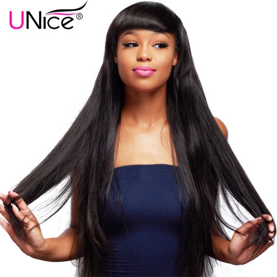 UNICE HAIR Company Indian Straight Hair Bundles 1 Piece Human Hair Weave 8-30inch Can be mixed Non Remy Naturals Hair Extensions