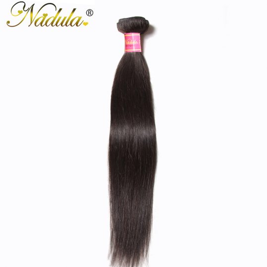 Nadula Hair Products 1Bundle Indian Straight Hair 8-30 inch Non-Remy Hair 100% Human Hair Weave Bundles Machine Double Weft