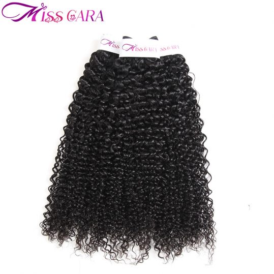 Miss Cara Mongolian Kinky Curly Hair Weave 100% Human Hair Bundles Afro Remy Hair Extension Natural Color Free Shipping