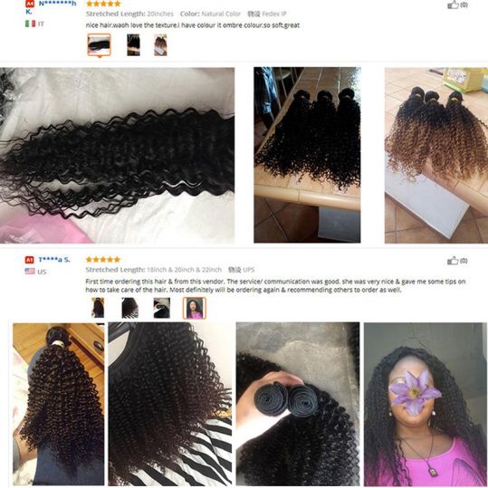 Cranberry Hair Store Mongolian Kinky Curly Weave Human Hair Bundles 100% Non Remy Hair Extensions Can Buy 3/4 pcs Can Be Dyed