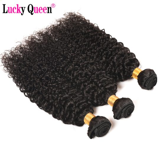 Mongolian Kinky Curly Hair Weave Bundles 1 Piece 10-28 Inch Lucky Queen Hair Products 100% Human Hair Extensions Non-Remy Hair