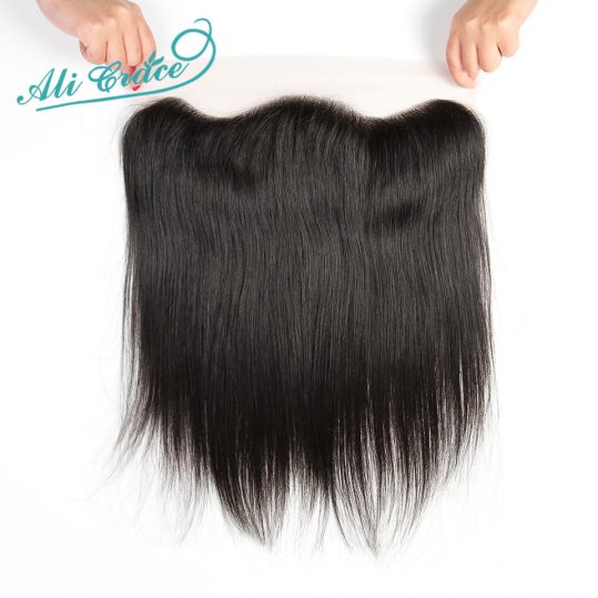 Ali Grace Hair Brazilian Straight Lace Frontal Closure 13*4 Ear to Ear Free Part Closure 130% Destiny Remy Hair Free Shipping
