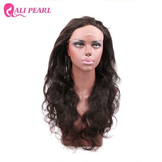 AliPearl Hair Brazilian Body Wave Pre Plucked 360 Lace Frontal with Baby Hair Human Hair Natural Hairline Remy Free Shipping