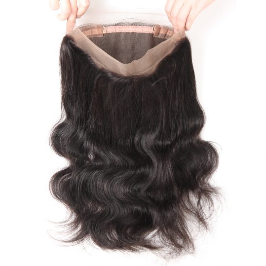 AliPearl Hair Brazilian Body Wave Pre Plucked 360 Lace Frontal with Baby Hair Human Hair Natural Hairline Remy Free Shipping
