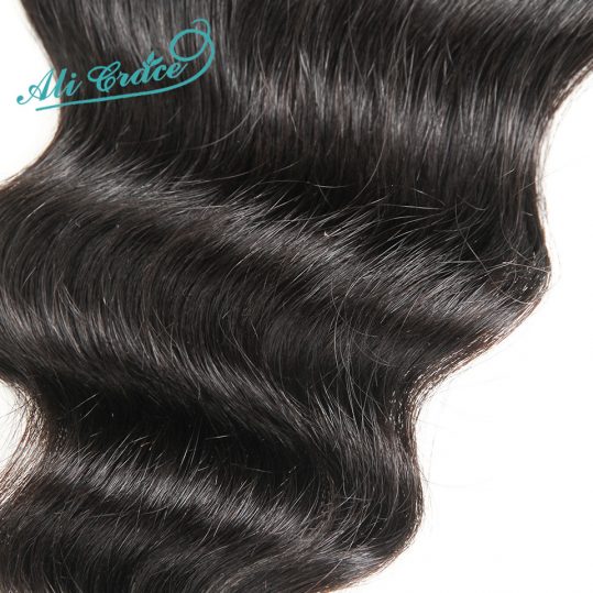 Ali Grace Brazilian Loose Wave Closure 4*4 Swiss Lace Free Part Remy Human Hair Lace Closure Natural Color Free Shipping