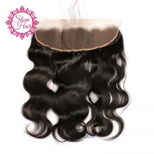 Slove Brazilian Lace Frontal Closure Body Wave 1 3 x4 Free Part Remy Human Hair Bundles Bleached Knot Pre Plucked With Baby Hair