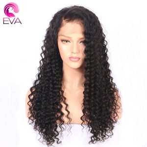 Eva Hair Lace Front Human Hair Wigs Pre Plucked With Baby Hair Water Wave Natural Color Brazilian Remy Hair Wigs For Black Women