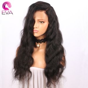 Eva Hair 250% Density 360 Lace Frontal Wigs Pre Plucked With Baby Hair Body Wave Brazilian Remy Human Hair Wigs For Black Women