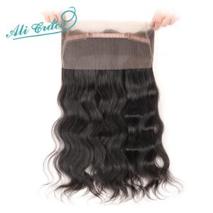 Ali Grace Brazilian Body Wave 360 Lace Frontal Closure 100% Human  Remy Hair 130% Destiny With Natural Hairline Free Shipping