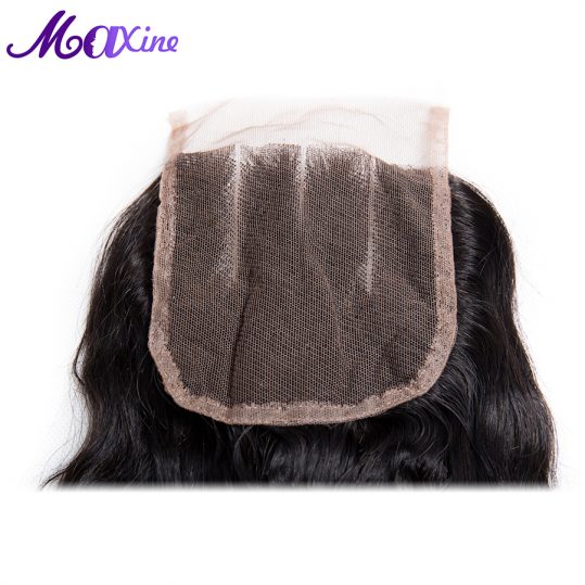 Maxine Hair Company 100% Remy Human Hair Water Wave Lace Closure Three Part Style 130% Density 10-18inch Available Free Shipping