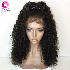 Eva Hair Curly Lace Front Human Hair Wigs With Baby Hair Pre Plucked Natural Hairline Brazilian Remy Hair Wigs For Black Women