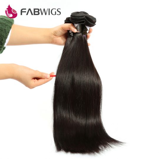 Fabwigs Brazilian Silky Straight Hair Bundles 8-30inch 100% Human Hair Weave Natural Color Remy Hair Free shipping