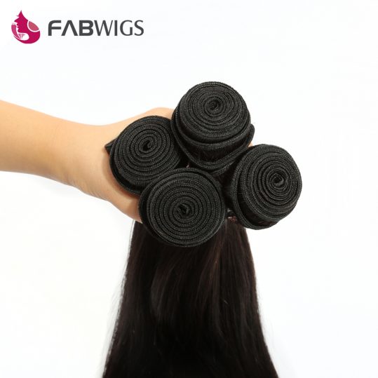Fabwigs Brazilian Silky Straight Hair Bundles 8-30inch 100% Human Hair Weave Natural Color Remy Hair Free shipping