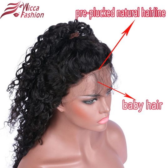 dream beauty Natural Color Lace Front Wig For Black Woman 14"-24" Kinky Curly Brazilian Remy hair lace front human hair wigs