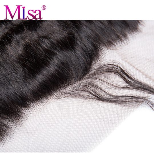 Mi Lisa 13''x4'' Lace Frontal Closure With Baby Hair 10-20 inche Remy Hair 100% Human Hair Deep Curly Hair Hand Tied Swiss Lace