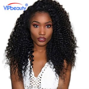 Vip beauty Peruvian Curly Hair Weave Bundles Remy Human Hair Extensions 1 Piece Natural Black Color Can Be Dyed