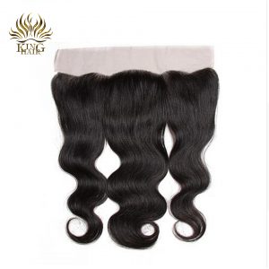 King Peruvian remy hair Body Wave lace frontal closure ear to ear 13*4 bleached knots 100% human hair closures