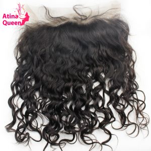 Atina Queen Pre Plucked 360 Lace Frontal Closure With Baby Hair Peruvian Wet and Wavy Remy Human Hair Frontals Natural Hairline