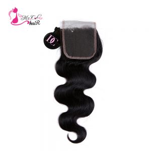 Peruvian Body Wave 4x4 Remy Human Hair Lace Closure Free Part Ms Cat Hair Products 8" - 20" Hair Closure