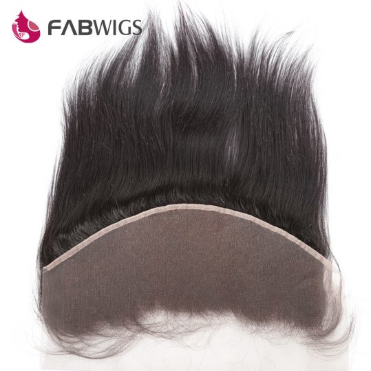 Fabwigs Peruvian Silky Straight 13x6 Lace Frontal Bleached Knots with Baby Hair 10-20" 100% Human Remy Hair Piece Free shipping