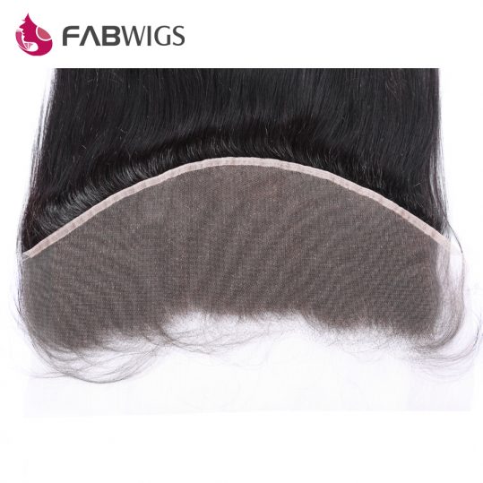 Fabwigs Peruvian Silky Straight 13x6 Lace Frontal Bleached Knots with Baby Hair 10-20" 100% Human Remy Hair Piece Free shipping