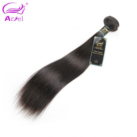 Ariel Hair Products Remy Peruvian Hair Bundles Straight 10"-28" Natural Color Can Be Dyed & Bleached Human Hair Weave